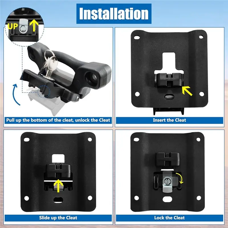 Car Bed Tie Downs 4-Pack Tie Down Anchors For Ford F150 F250 F350 2015-2018 FL3Z-99000A64-B Bed Cleats Box Link Kit-Y79A