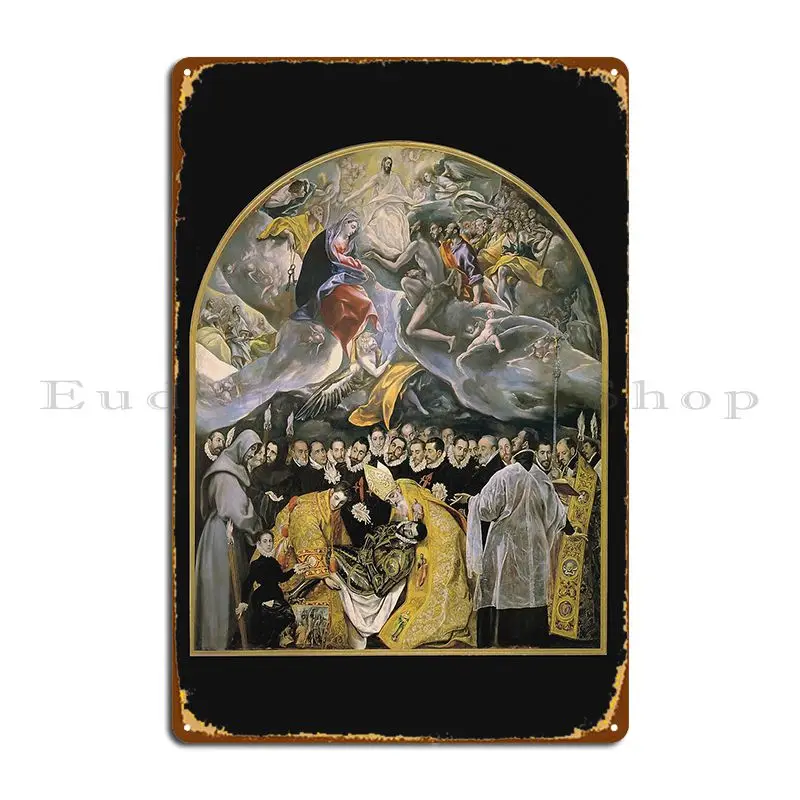 El Greco The Burial Of The Count Of Orgaz Металлические вывески Винтажный настенный декор Дизайн клубных дизайнов Оловянная вывеска Плакат El Greco The Burial Of The Count Of Orgaz Металлические вывески Винтажный настенный декор Дизайн клубных дизайнов Оловянная вывеска Плакат