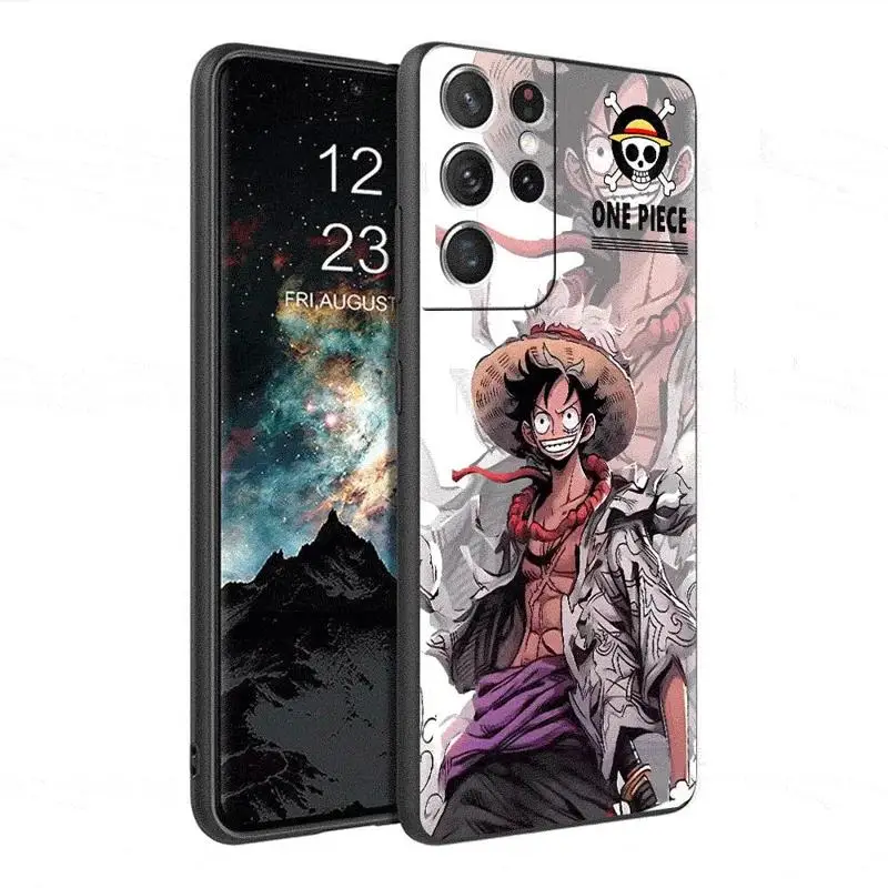 One P-Pieces Anime Case For Samsung Galaxy S24 S23 S22 Ultra S21 S20 FE S10 Plus Soft Phone Shell image 6