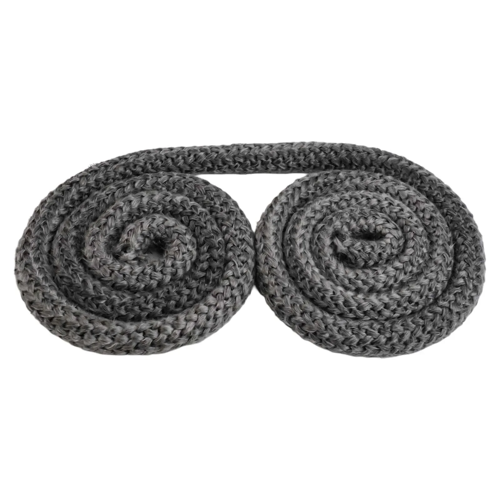 Black Wood Burner Gasket Fiberglass Rope Maintain Burn Efficiency Practical To Use Soft And Elastic Suitable For All Chimneys