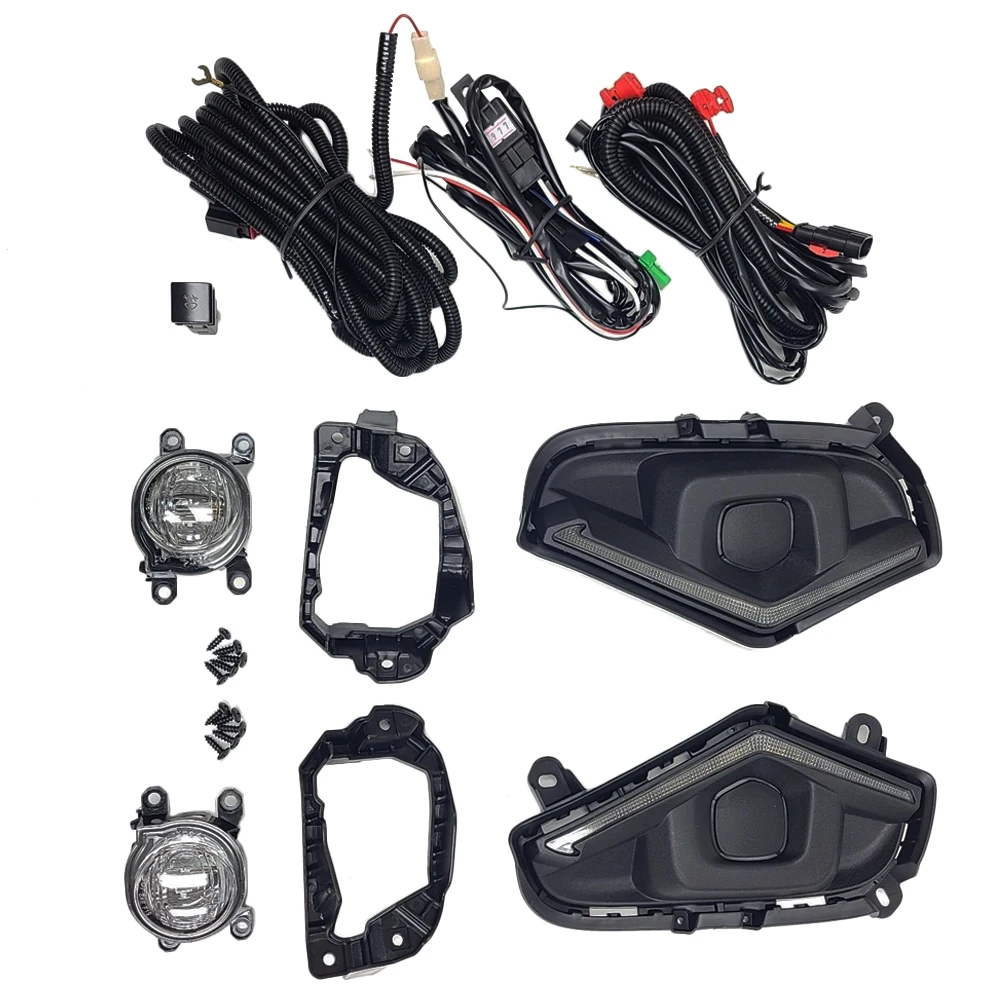 Car Front bumper Fog Light Kit For Toyota Rav4 BASE SE LE XLE XSE LIMITED 2019 2010 2011 2012 2023 52127-0R160 52128-0R160