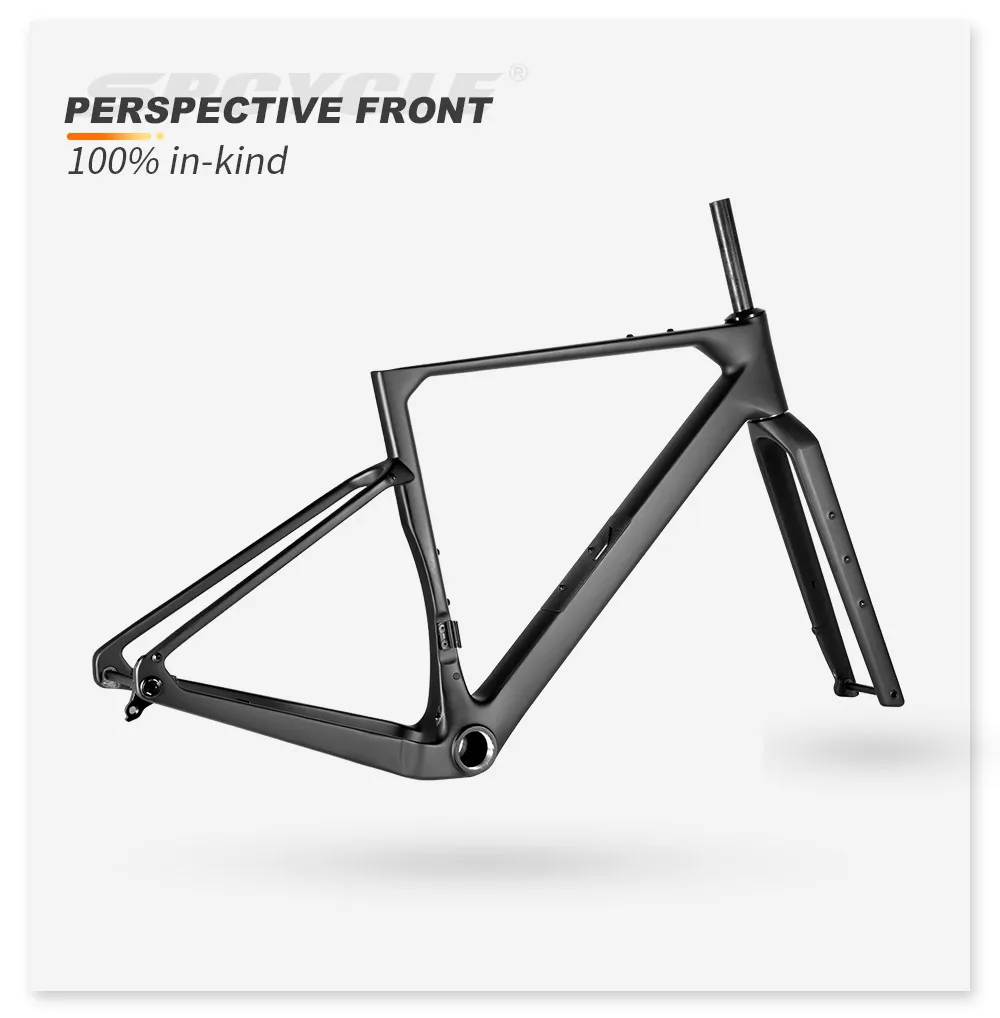 Spcycle G028 Carbon Gravel Bike Rahmen 700x57C UDH-Schaltauge Vollständig interne Kabelführung Gravel Fahrrad Carbon Rahmenset – Detail 12