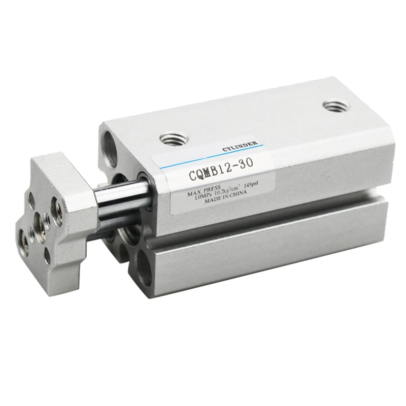 cqmb-cdqmb-alesage-12-100mm-course-5-50mm-mince-cylindre-d'air-pneumatique-double-effet-tige-de-guidage-conpact-piston-trois-axes-trois-barres