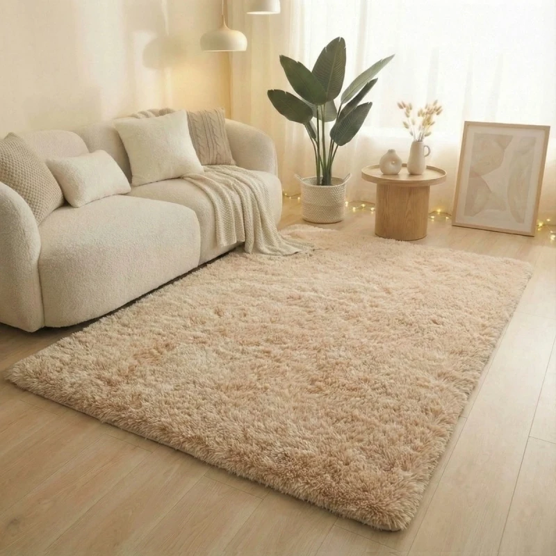 Graue Batik-Shaggy-Teppiche Ultra Weiche Rutschfeste Plüsch-Teppiche Schlafzimmer Wohnzimmer Kinderzimmer Große Größe Wohndekor Bodenmatten – Detail 18