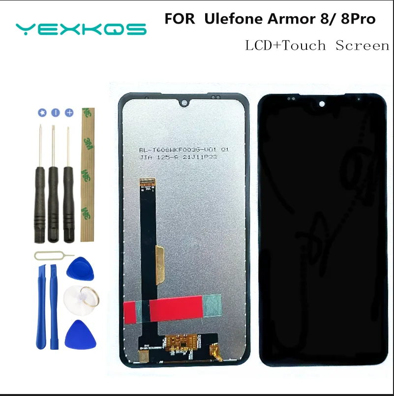 

100% Tested Original For Ulefone Armor 8 5G LCD Display And Touch Screen Replacement For ULEFONE ARMOR8 Pro LCD Front Screen