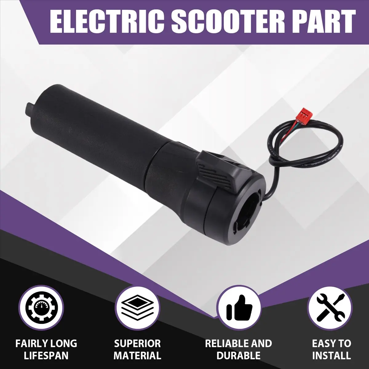 DT77 Twist Throttle Right Handle Electric Scooter Accessories for Segway Ninebot ZT3 Pro Scooter Accessories view 5