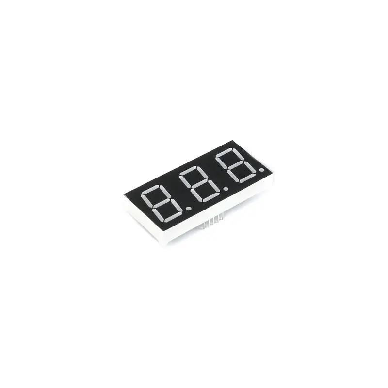 Pantalla LED de 0,8 pulgadas, 7 segmentos, 0,8 ", 1 Bit/2 Bit/3 Bit/4 Bit, tubo Digital de dígitos de reloj, cátodo/anodo común rojo, 2 uds.