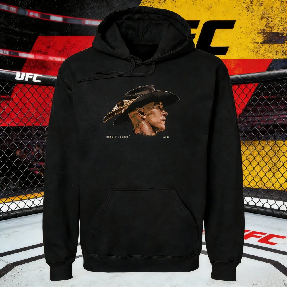 2026 秋冬 UFC ドナルド・セローネ コンバット グラフィック パーカー 女性ファッション ルーズ カジュアル コットン 暖かい スウェットシャツ ユニセックス コート