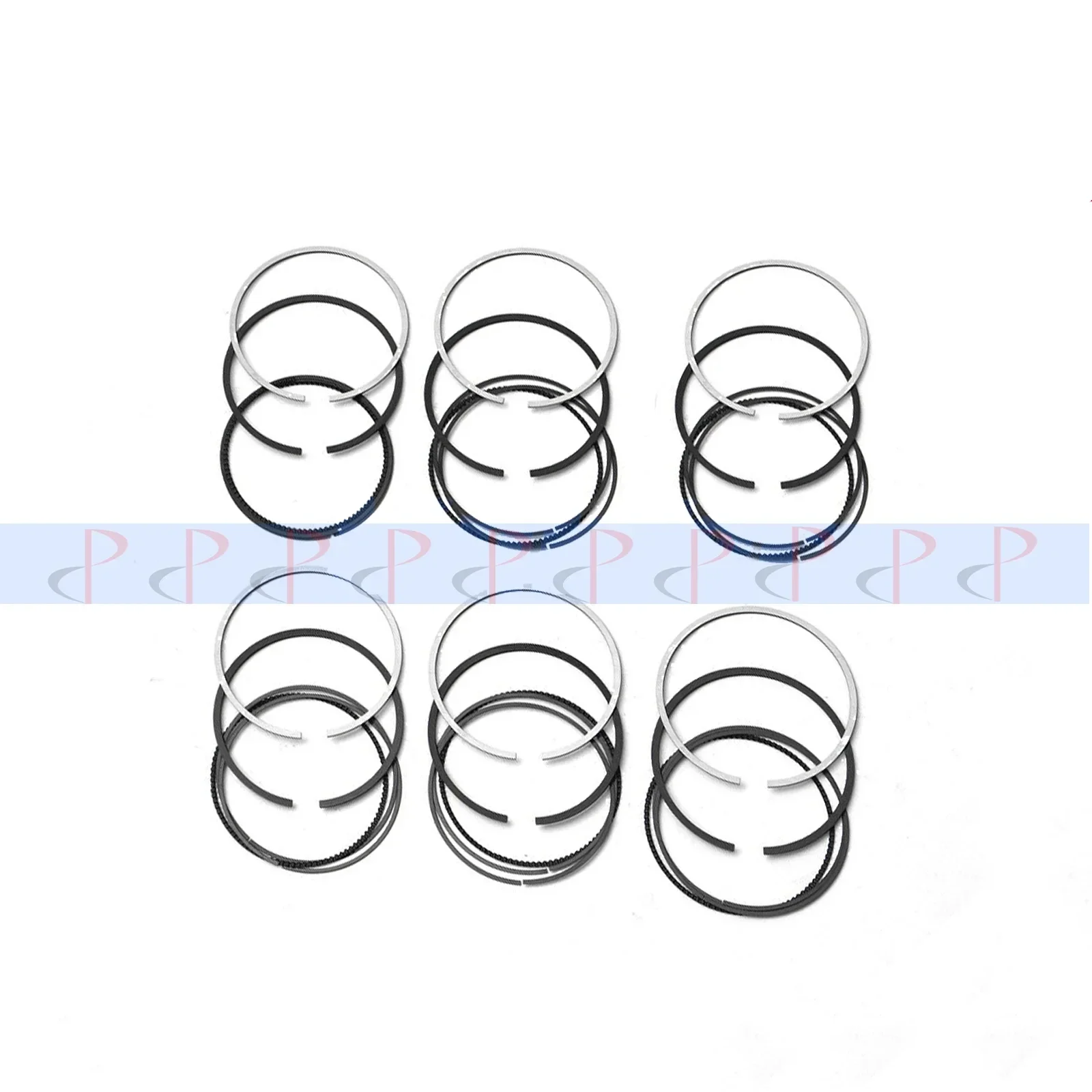 6x STD Engine Parts Piston Rings 84.00mm 00-20 2.5 3.0 L Gas M54 256S5 306S3 For BMW 325i 328i 330i 525i 530i 730i X3 X5 Z3 Z4