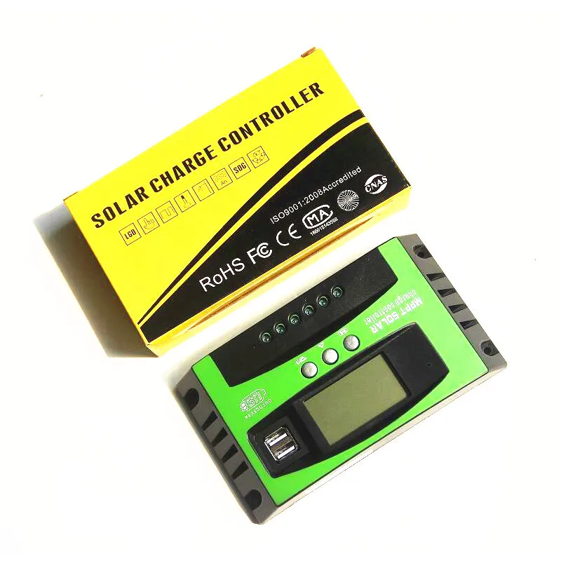 30A 40A 50A 60A 80A 100A MPPTソーラーチャージコントローラー 12V 24V自動ワイド入力電圧 RVボートオフグリッドソーラーパネルシステム用