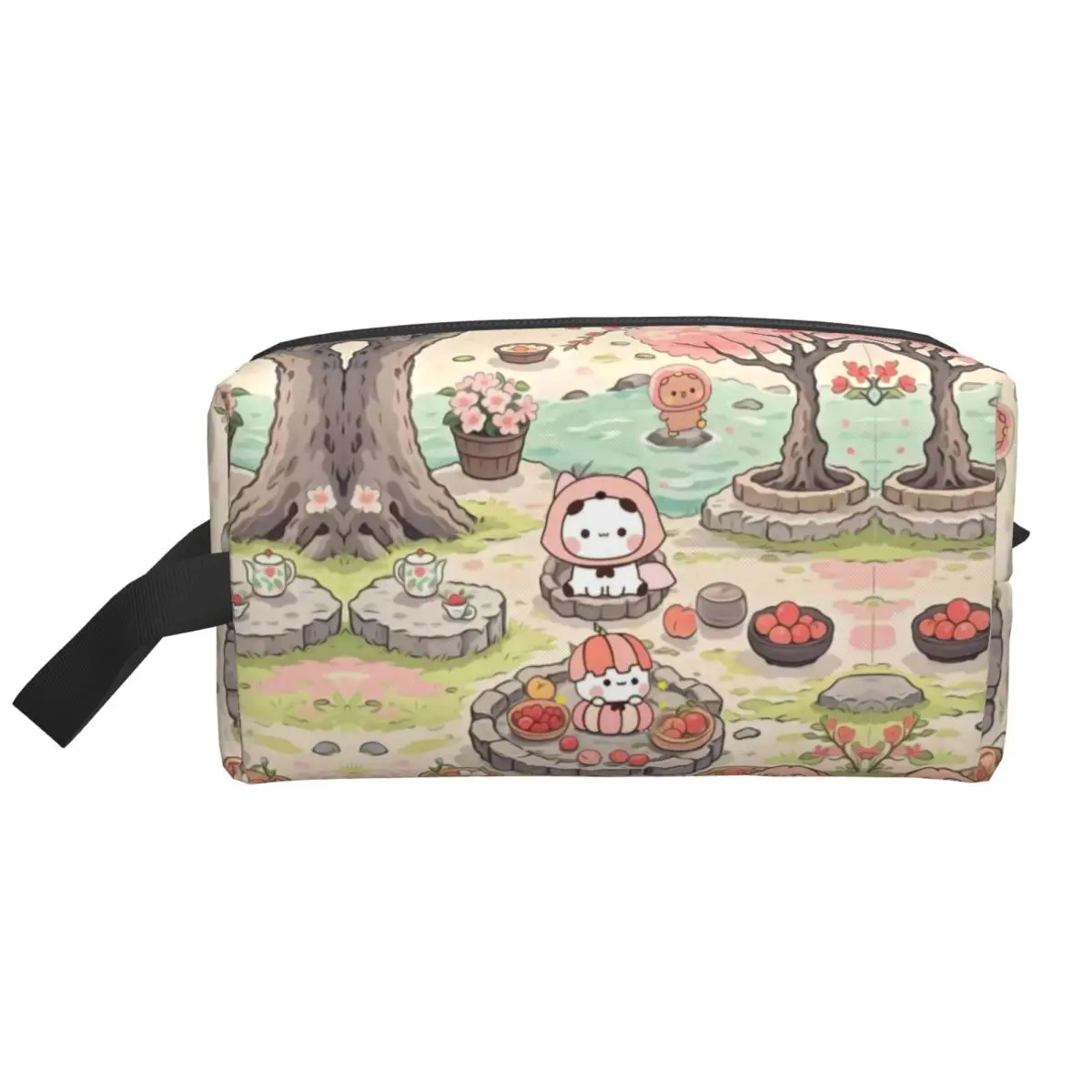 

Custom Travel Funny Bubu And Dudu Toiletry Bag Fashion Makeup Cosmetic Organizer for Women Beauty Storage Dopp Kit Box