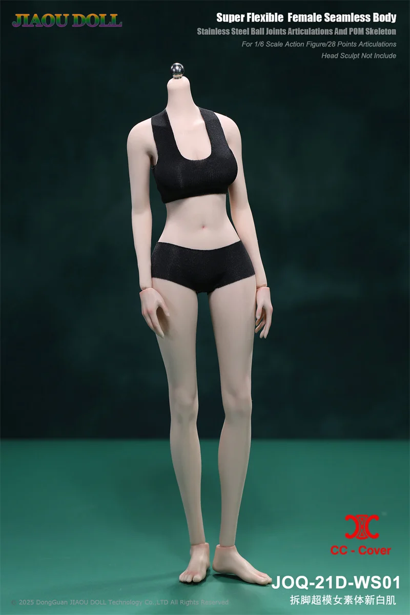 JIAOU POP JOQ-21D 1/6 Supermodel Lange Benen Meisje Afneembare Voet Naadloze Vrouwelijke Lichaam Zonder Hoofd 12 "Action Figure poppen Speelgoed