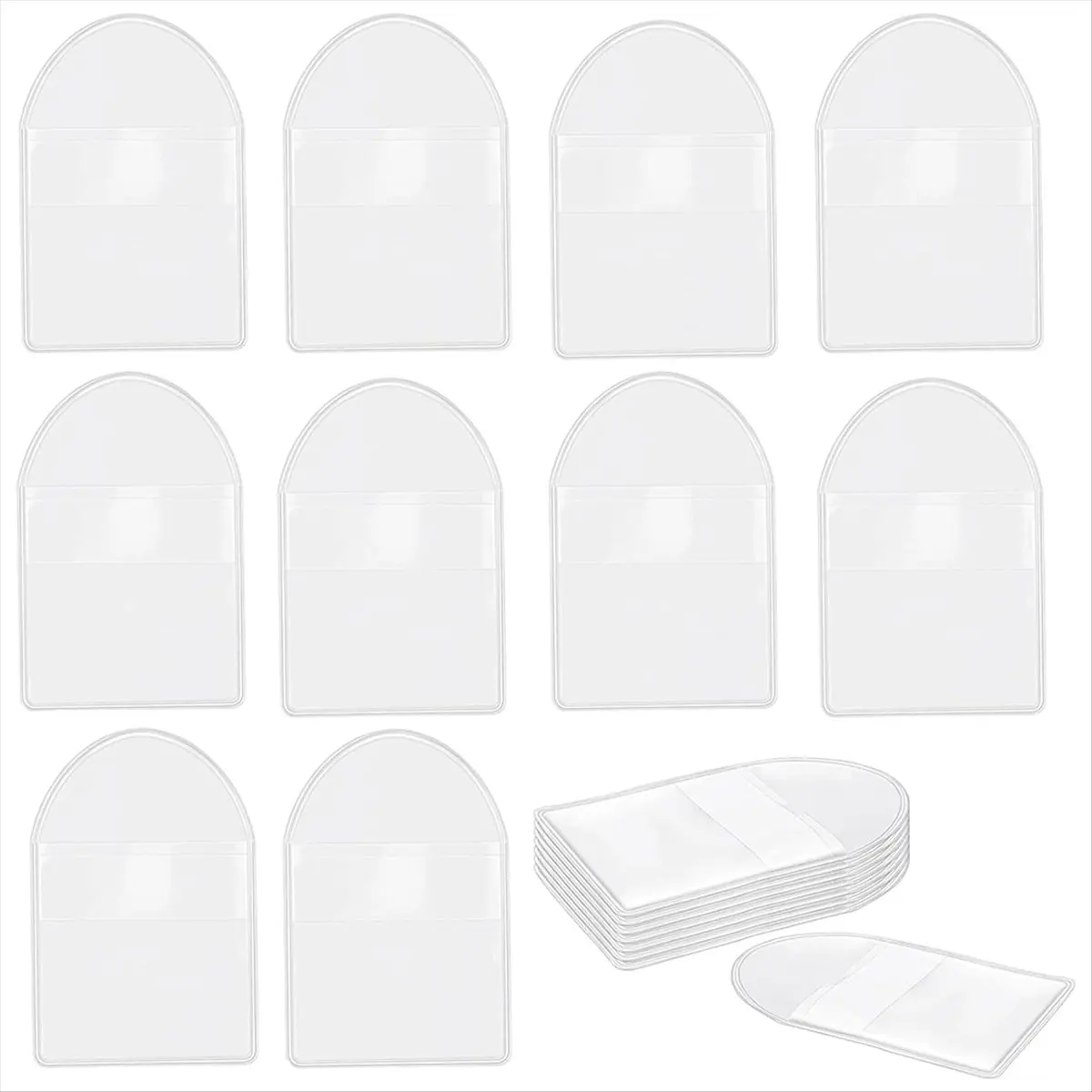 REST 200 Pack 2inch Single Pocket Coin Sleeves, Plastic Coin Collection Supplies Transparent Holders Protector Clear Bags