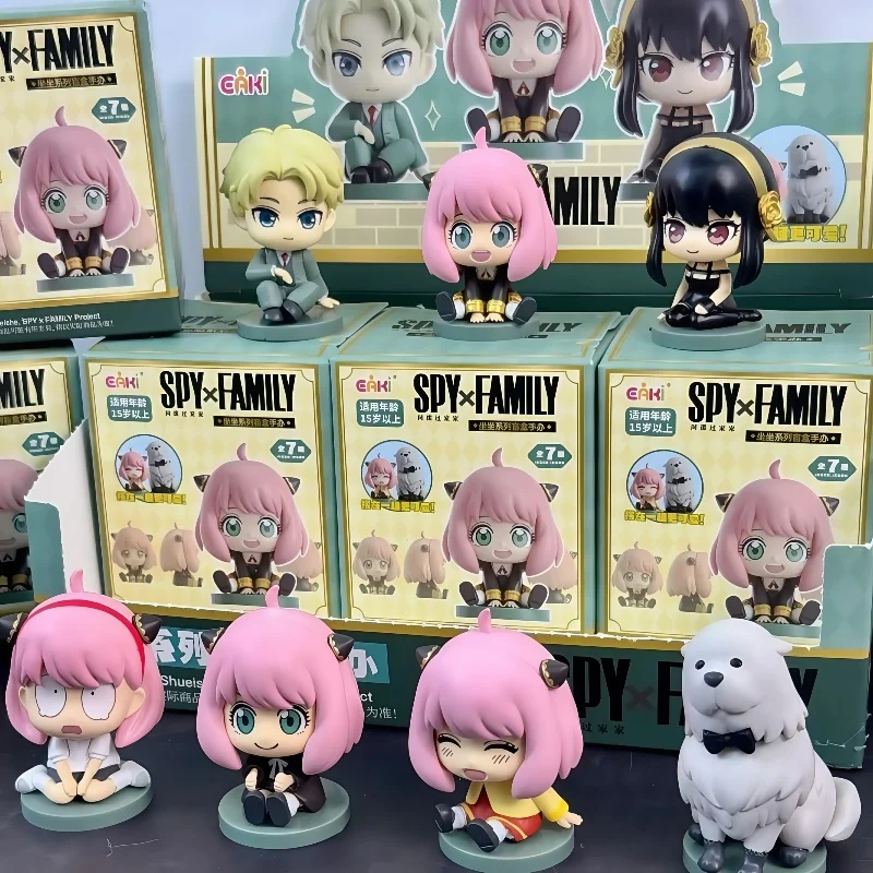 

Original Spy X Family Anya Yor Forger Sitting Pose Series Blind Box Collectible Figurine Toy Cute Anime Desktop Decor Gift