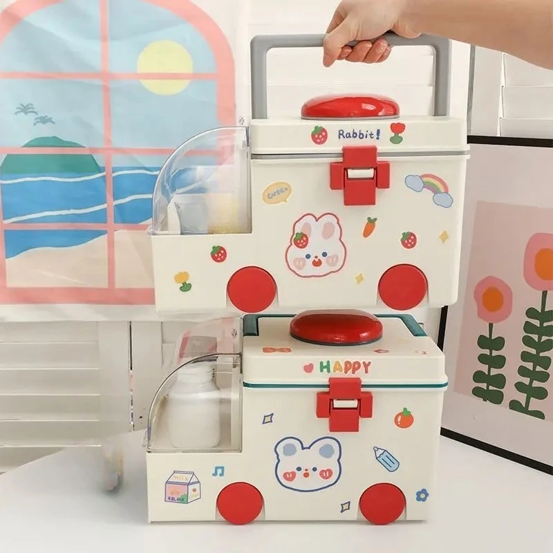 Creative Storage Box Cute Large-capacityHousehold Compartmental Box Office Storage Desktop Organizer
