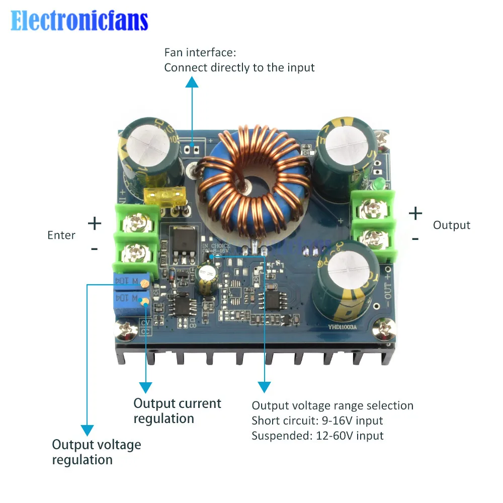 Imagem -05 - Módulo de Impulso Solar Mppt de Alta Potência Tensão Constante Regulador de Tensão Atual do Veículo dc 1060v a 1280v 600w