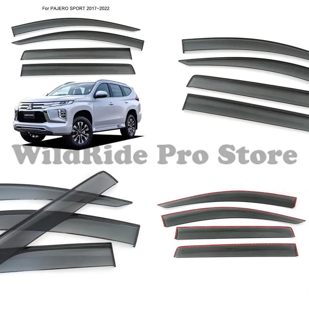 

1 комплект козырька от дождя для Mitsubishi Pajero Sport 2019-2023, аксессуары