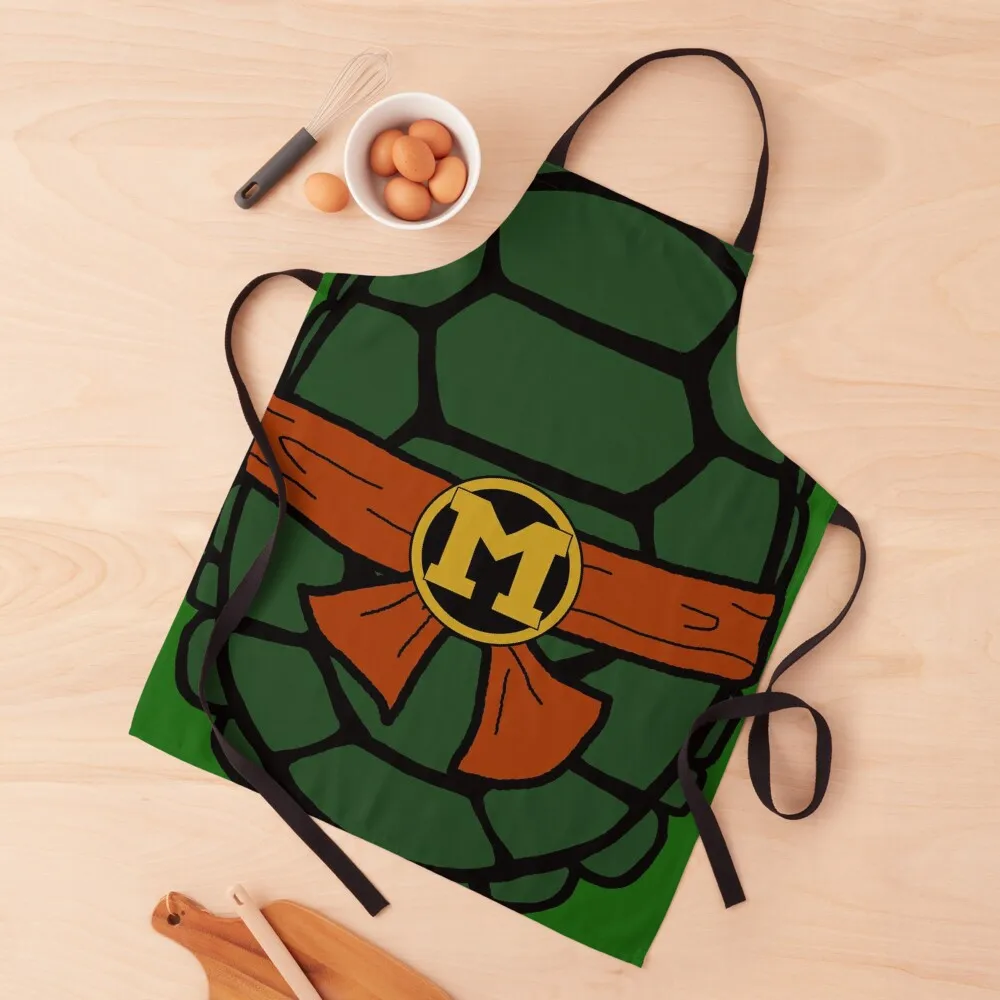 Ninja Turtle Mikey Apron Men'ss women's work Women's Apron