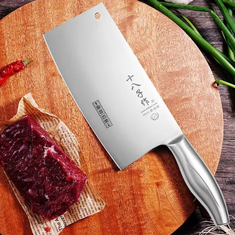 Shibazi Stainless Stee Kitchen Knife Chef Meat Fish Vegetables Slicer Chopping Professional Chinese Butcher Cleaver Tools