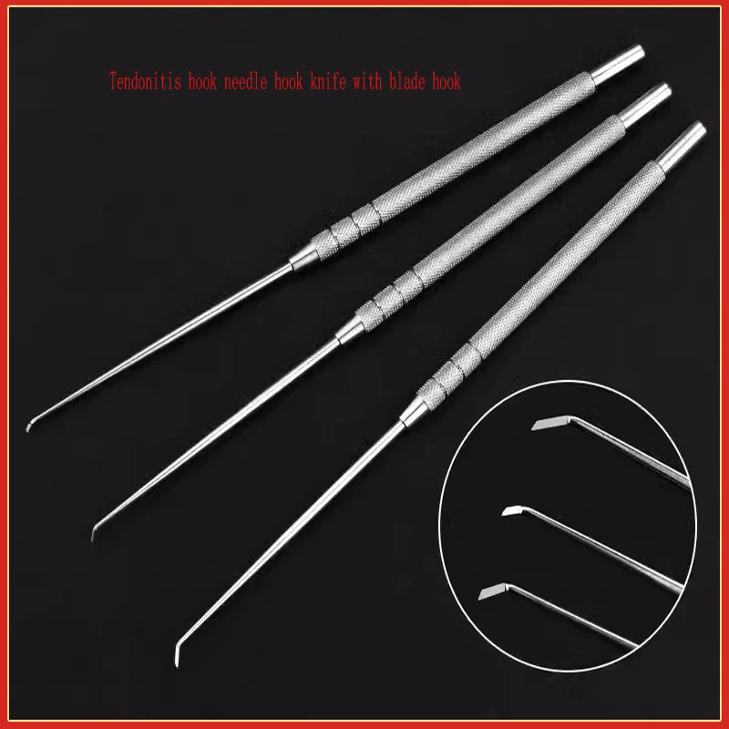 Stainless steel tenosynovitis hook needle hook knife with blade hook cut orthopedic surgical instruments tools large small hook