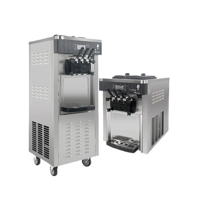 Korean 20L/H Hot Selling Soft Milk Ice Cream Making Machine Professional Coffee Shop Swirl Snowflake Ice Cream Making Machine