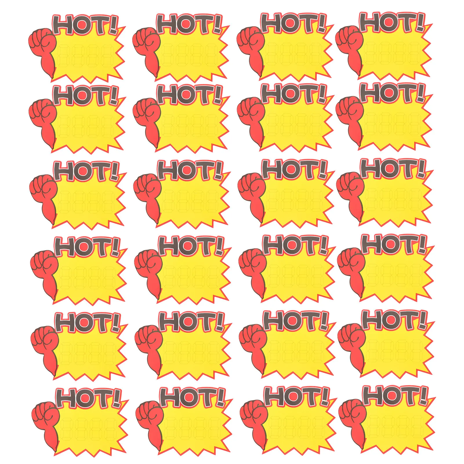50Pcs Star Shaped Sale Price Cards Blank Price Tags for Retail Shop Fruit Section Shelf and Hanging Basket Labels