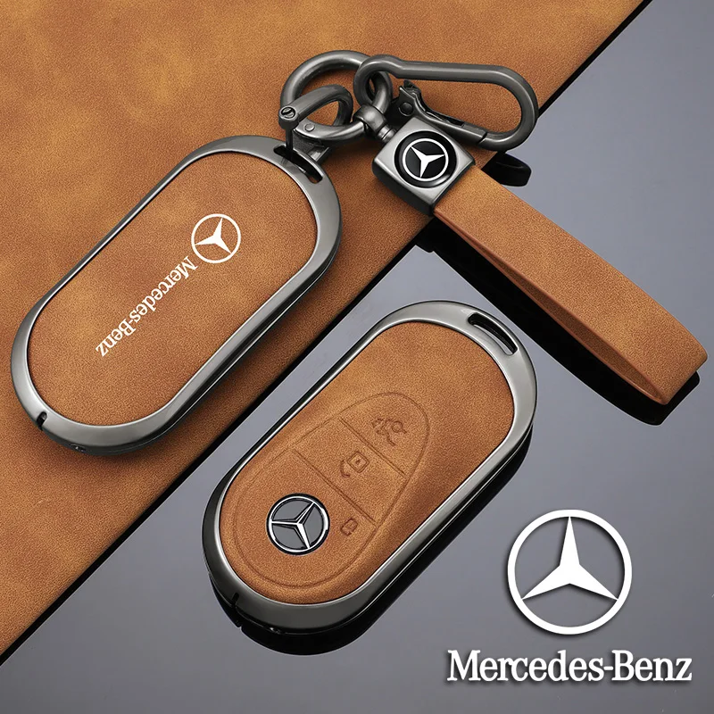 Fashion Zinc Alloy Car Remote Key Case Auto Styling Accessories For Mercedes Benz C E S Class W223 W206 C260 C300 S400 S450 S500