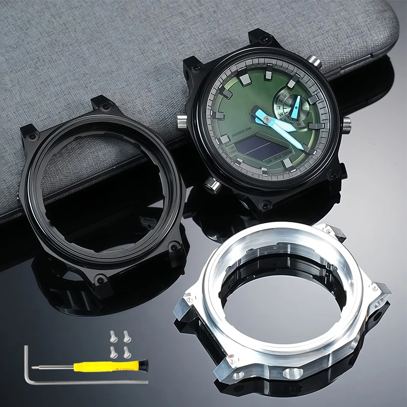 For Casio G-SHOCK Royal Oak GM-2100 aluminum alloy metal Case repair GM2100 modified Inner watch Case Bezel watch accessories