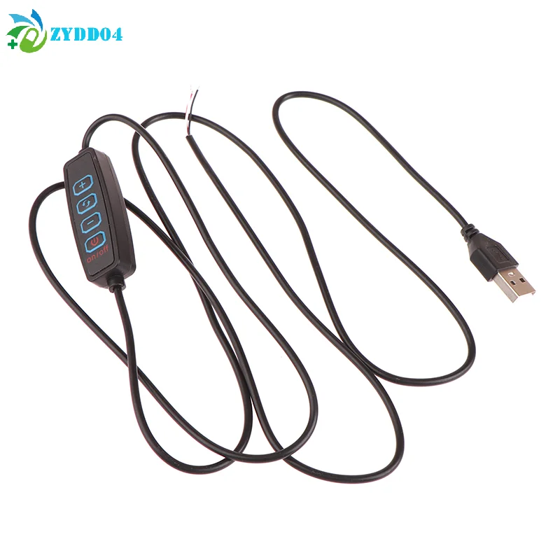 

● 1,5 м USB 5 В светодиодный трехцветный затемняющий цветной переключатель кабель диммер 4-клавишный контроллер 2 канала для низкого напряжения светодиодный CCT двухцветный светильник