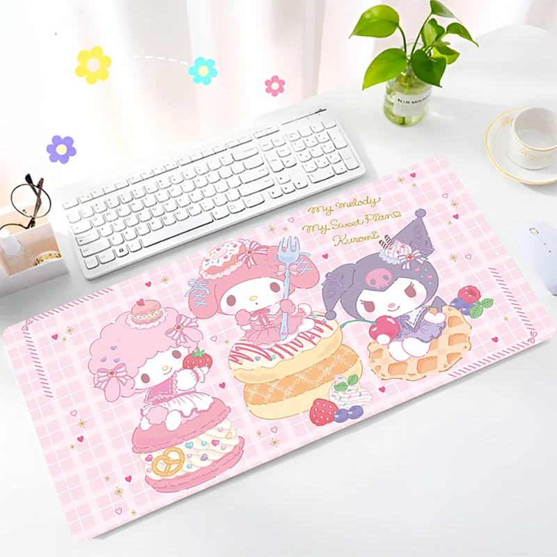 Large Gaming Customized Kulomi Mouse pad Office desk mat Game keyboard pad Desk Mats Sanrio Fashion Girl gift Home Decor