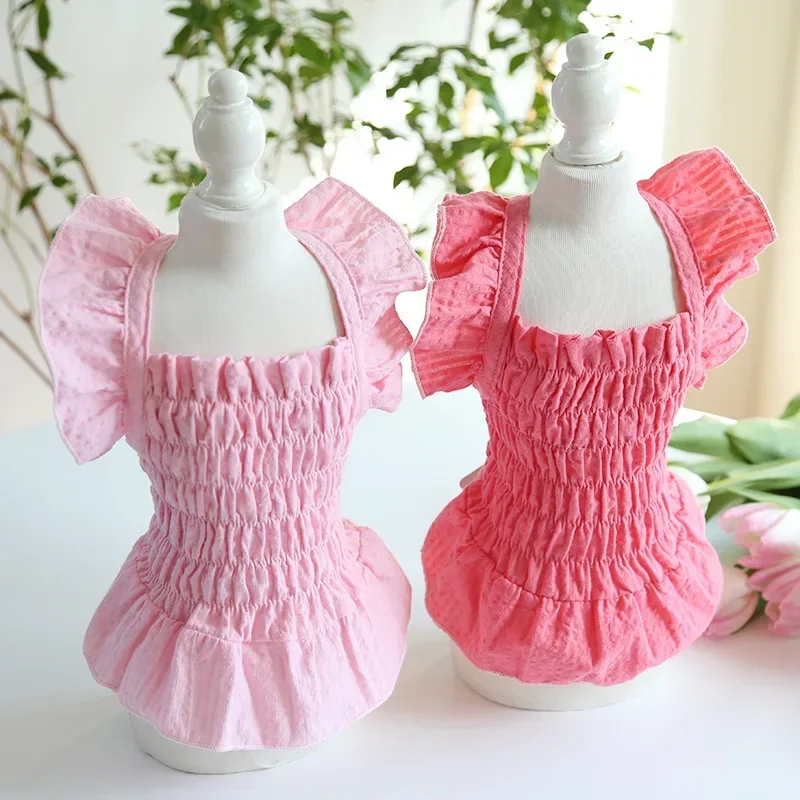 Vestido para perros y gatos, falda para cachorros, ropa para perros pequeños, Yorkie, Yorkshire, maltés, Pomerania, Bichon, caniche, ropa para mascotas