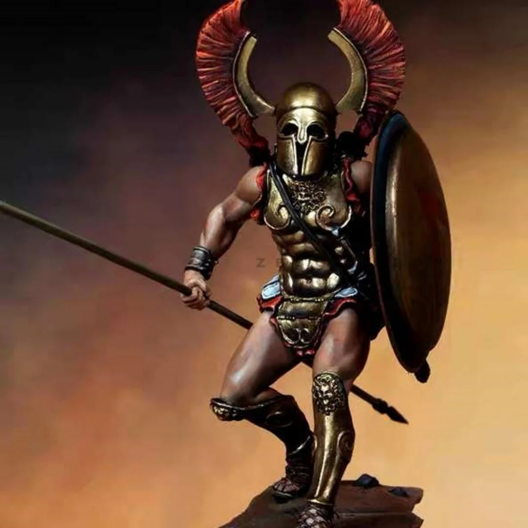 

Ancient Spartan Warrior 1/32 54mm Resin Figure Model Kit Assemble Miniatures Unassembled Unpainted Collecting Hobby Toys Gifts
