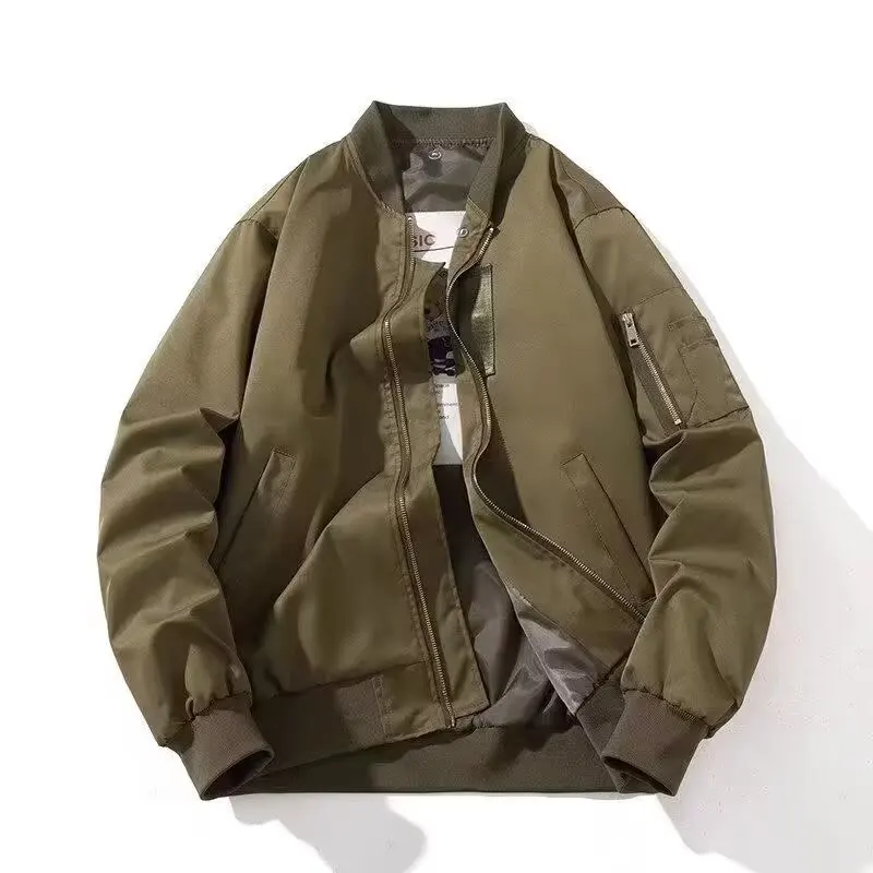 

American retro baseball jacket for men, spring and autumn new styles, trendy high street design, fashionable and versatile, nich