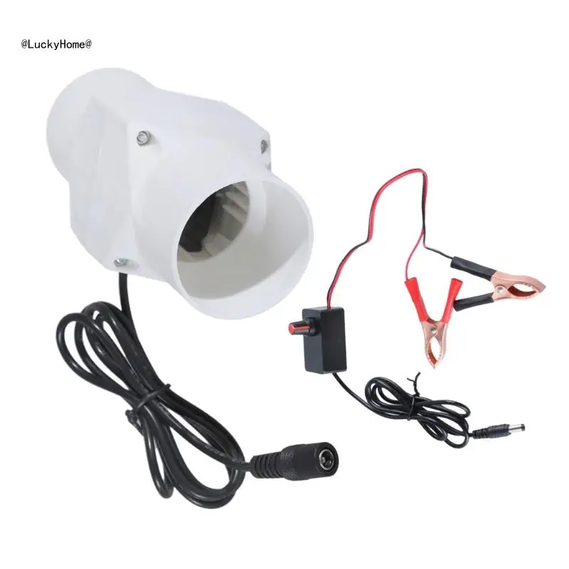 

Inline Duct Fan Ventilation Exhaust Boosters Fan Filter Duct 12V Extractor Blower Adjustable Speed Exhaust Fan 11UA