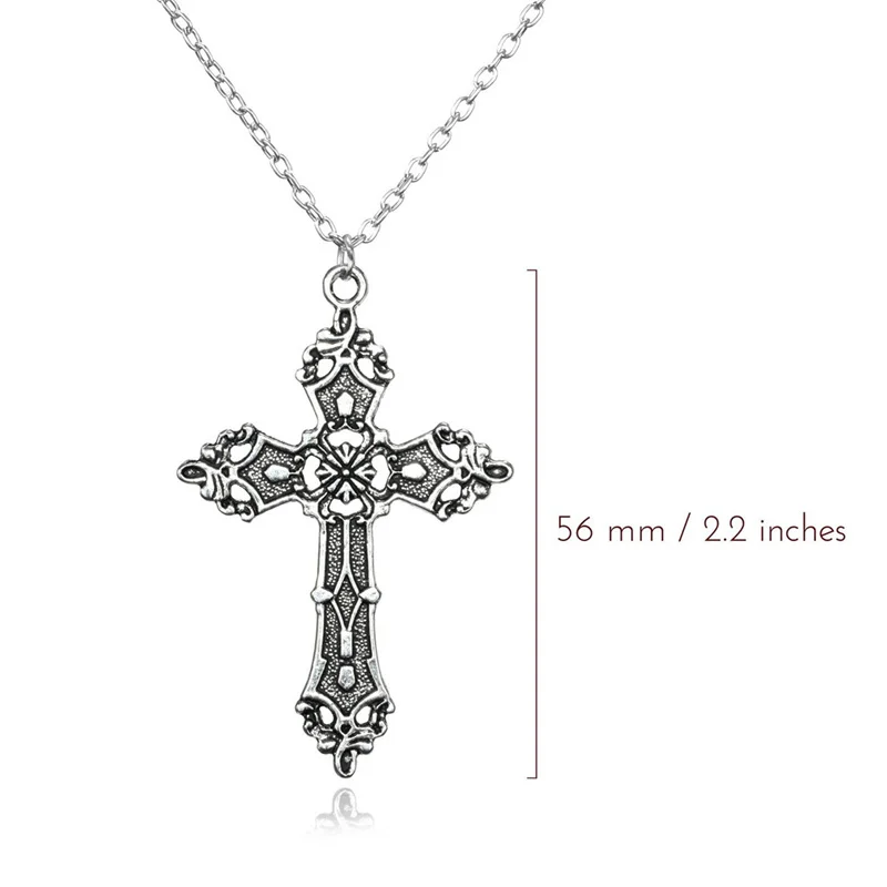 Vintage Crosses Pendant Necklace Goth Jewelry Accessories Gothic Grunge Chain Y2k Fashion Women Cheap Things Free Shipping Men