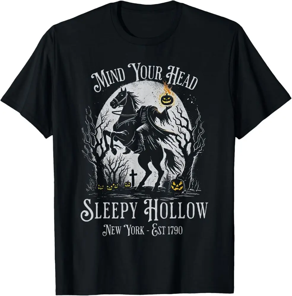 Sleepy Hollow Vintage Headless Horseman Halloween Pumpkin T-Shirt