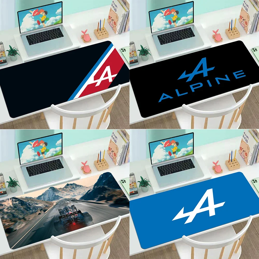 

Alpine Logo Tricolor XXL Rubber Large Mousepad Gamer Gaming Mouse Pad Accessories Desk Keyboard Mat Computer Laptop LOL Mausepad