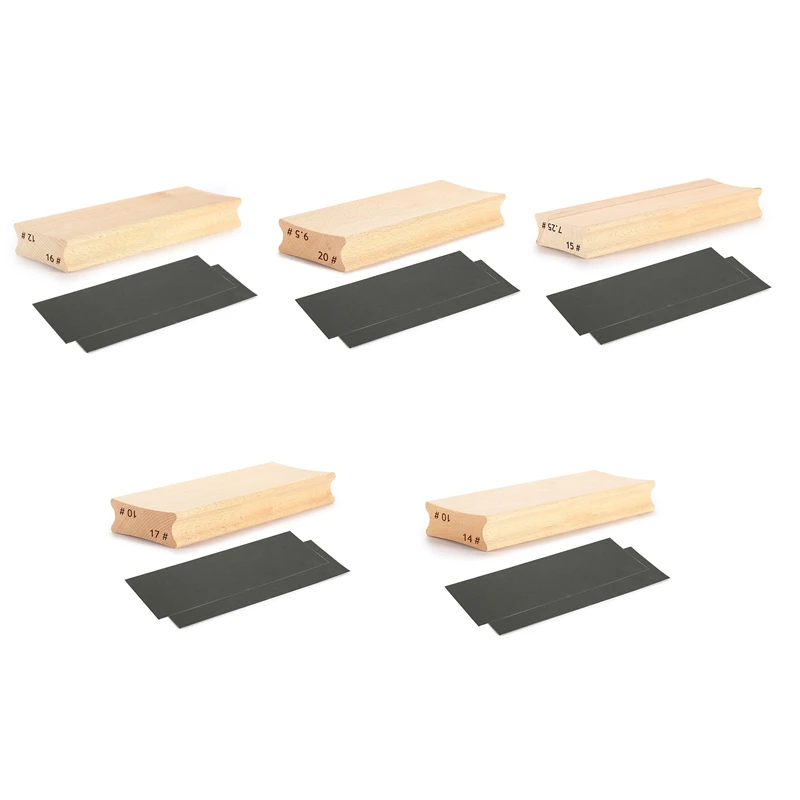 Dual-Purpose Guitar Fretboard Radius Sanding Block, Fret Fretboard Leveling Sanding Block + Sanding Paper