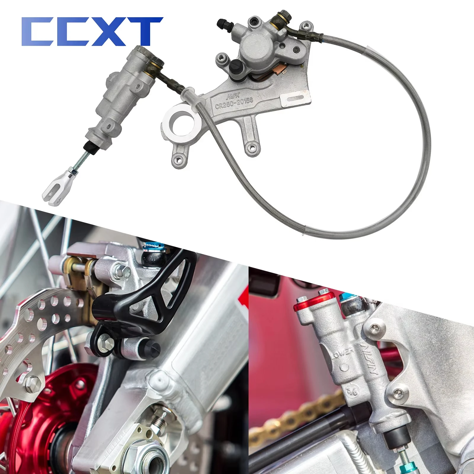 

Motorcycle Rear Brake Pump Assembly Hydraulic Caliper Oil HoseFor Kayo T4 T6 K6 MX6 For Honda CR125R CR250R CRF450R CRF250X Etc