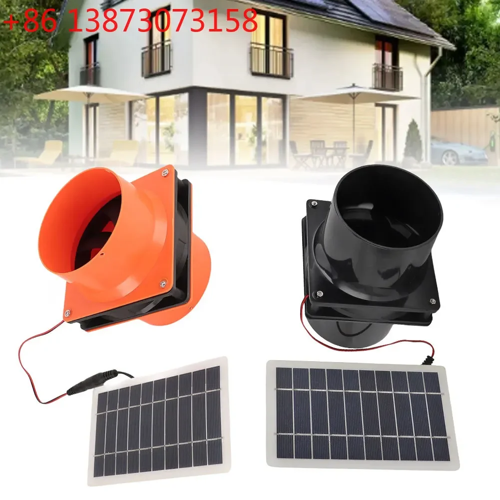10W 12V Solar Exhaust Fan Solar Panel Ventilation Fan Kit For Chicken Coop Greenhouse Shed RVs Boats Enhances Air Circulation