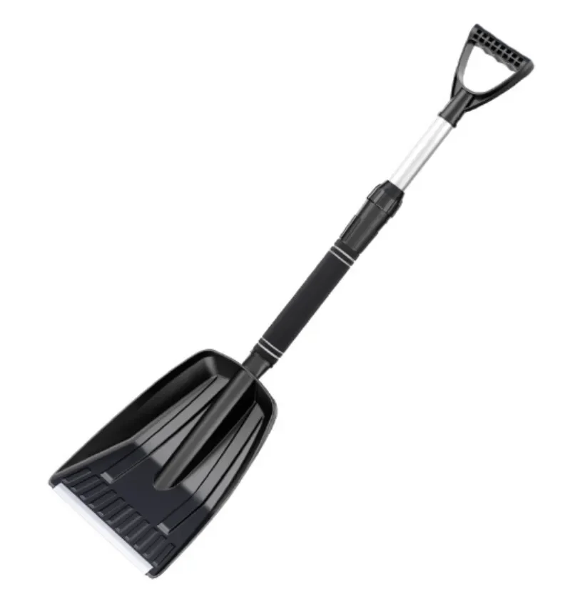 Heavy Duty Snow Shovel vehicle mounted snow shovel Strain Reducing Snow Shovel With Retractable Handle For removal Digging 1PC