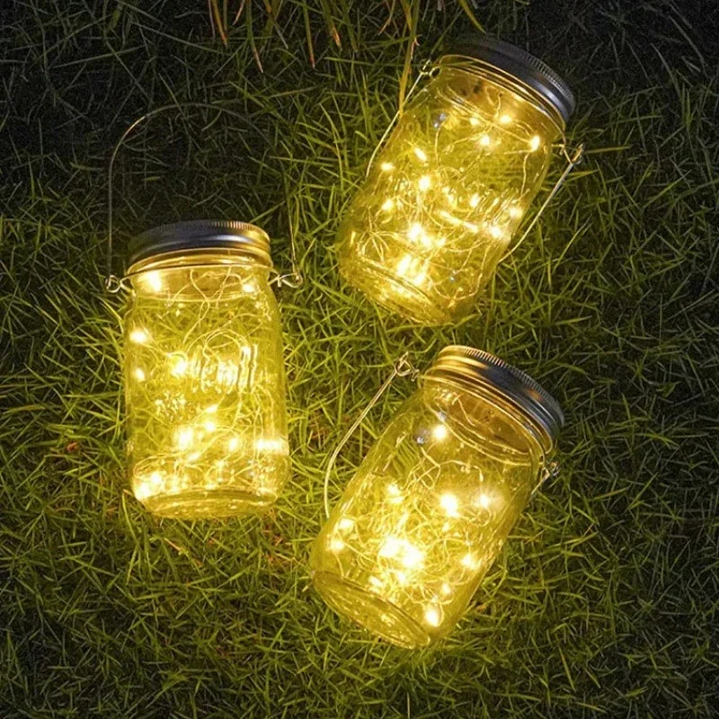 Bottle Lighting Glass Lamp Garden Outdoor Decorative Solar Powered Holiday Lighting