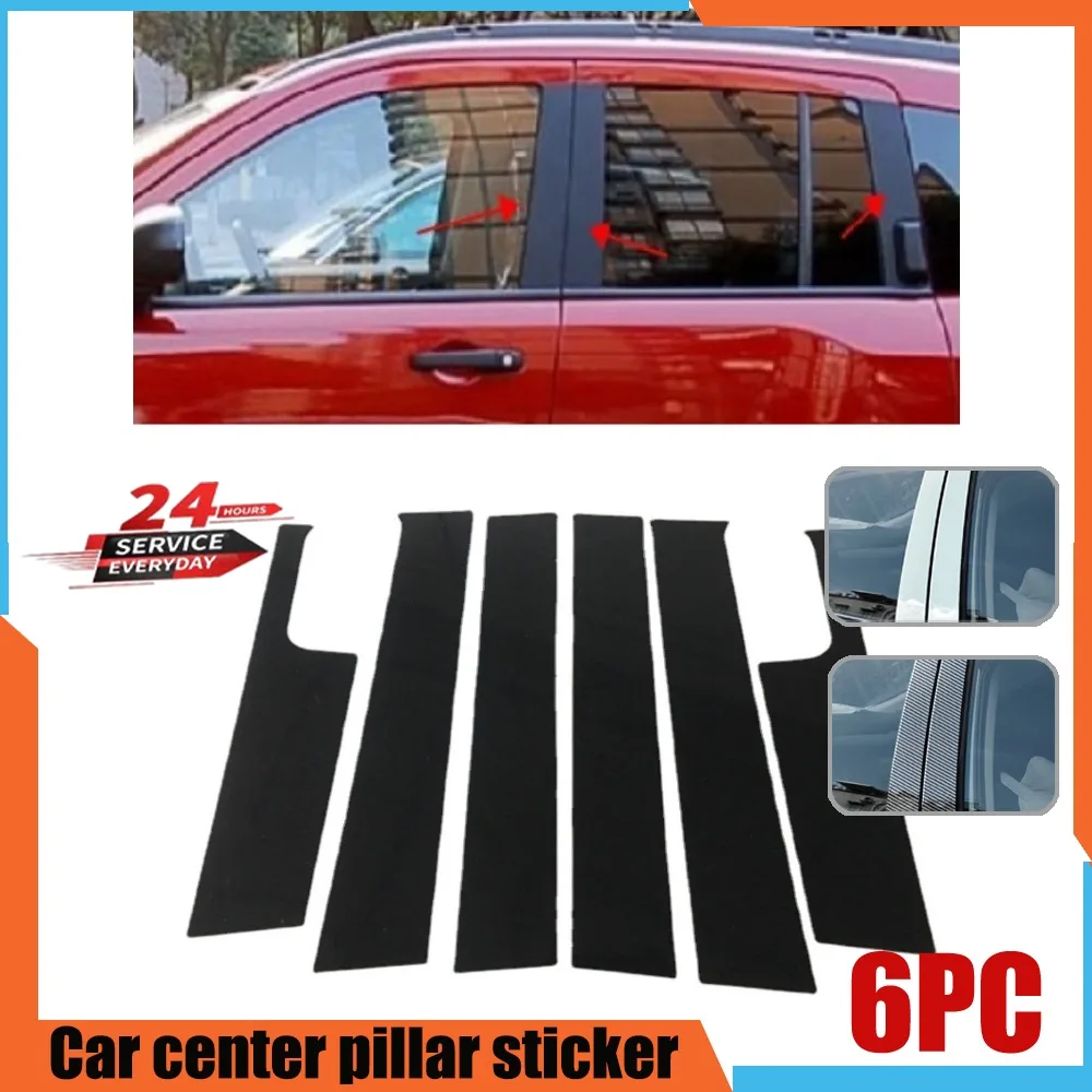 

For Jeep Compass 2007-2015 car window decorative cover center film pillar B C pillar sticker automotive parts