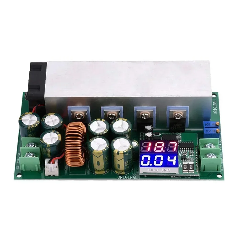 

High Efficiency DC Step Down Module with Digital Display 20A Adjustable Voltage Converter for Input Voltages from DC12 to 80V