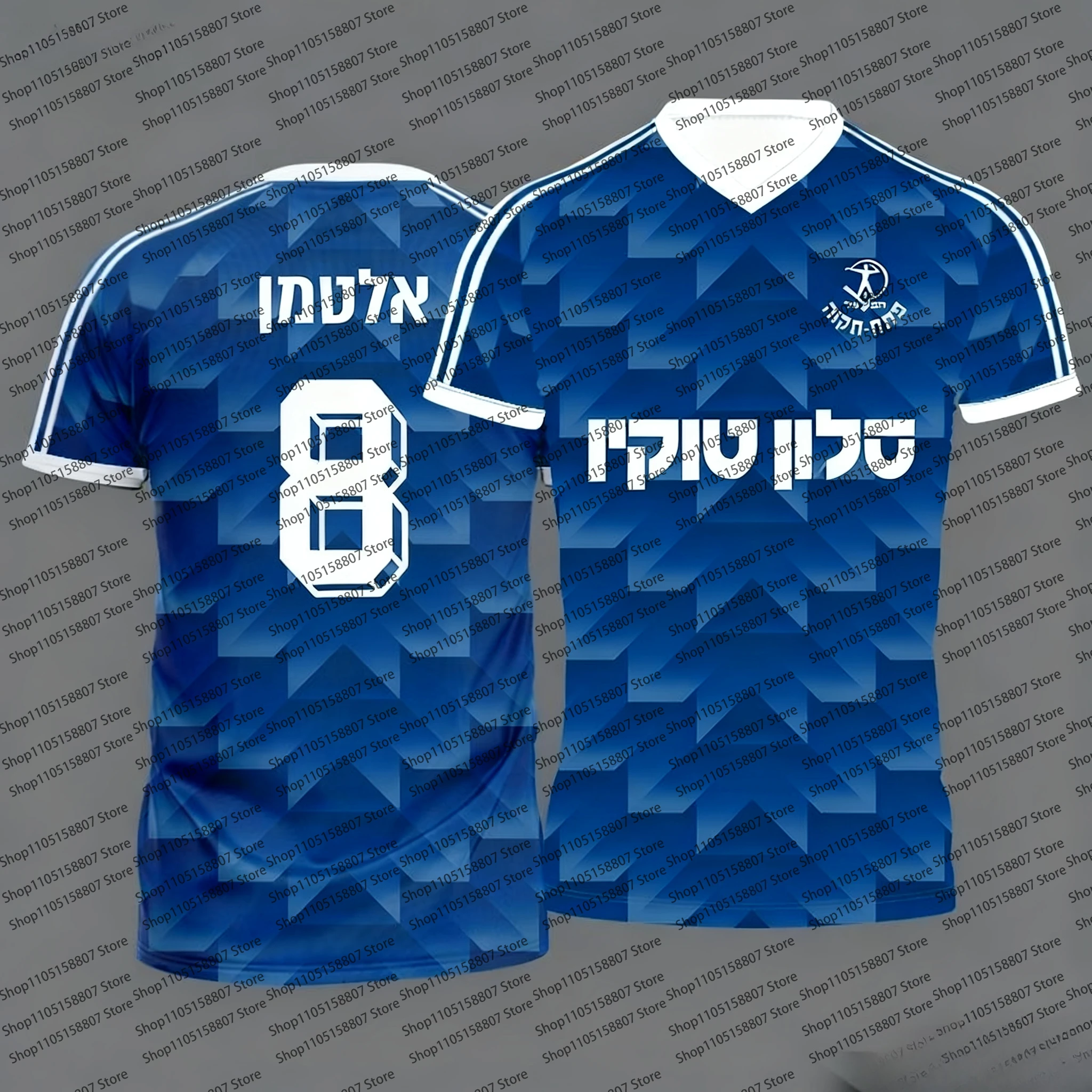 أحدث تي شيرت للتدريب والترفيه اليومي للمشجعين الإسرائيليين الأكثر مبيعًا، مسامي وسريع الجفاف لعام 2026، نمط زوجين مطبوع ثلاثي الأبعاد #2