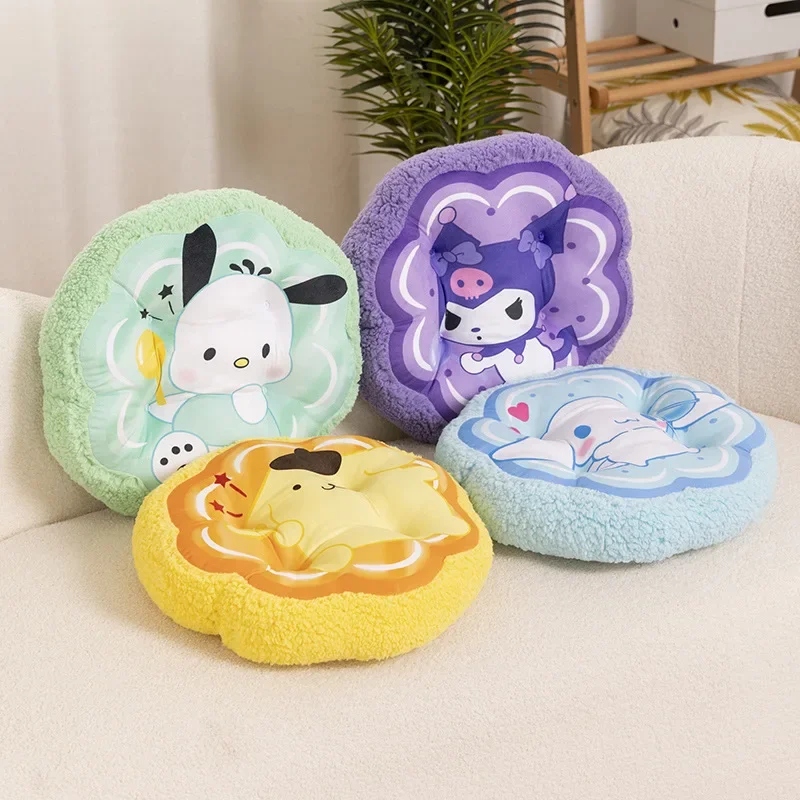 42Cm Sanrio Cartoon Sitting Cushion Roundness Hello Kitty Thickened Comfortable Back Cushion Chair Sofa Bed Home Decor Gifts