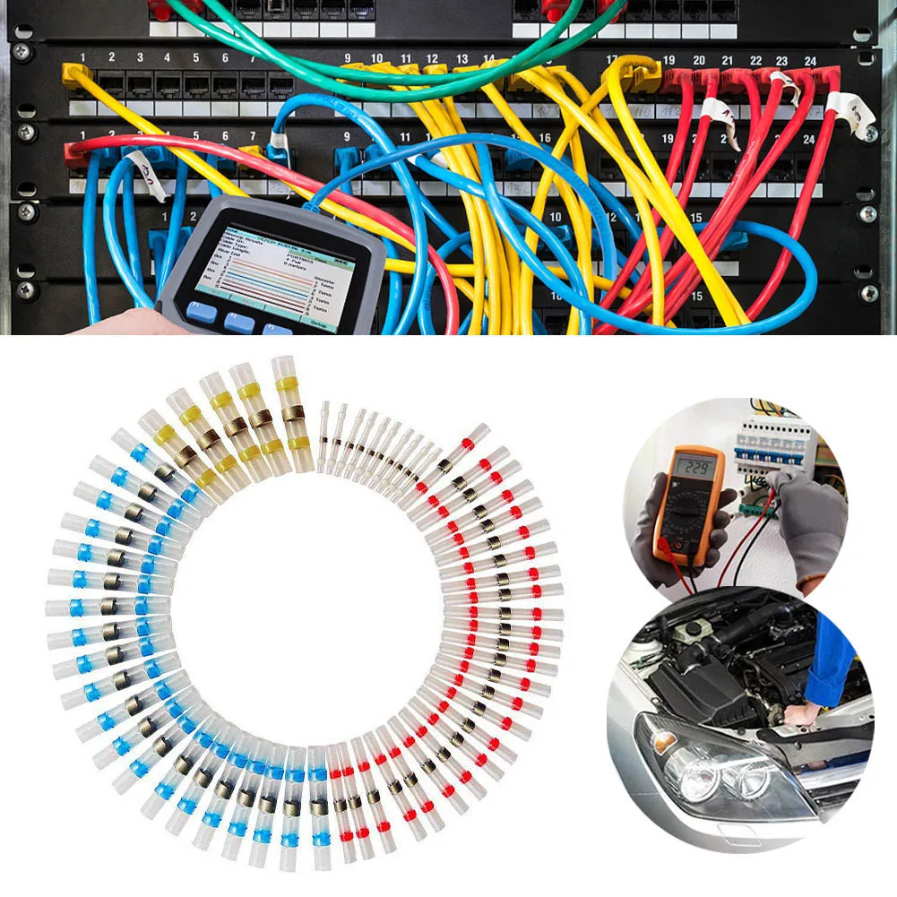 Outdoor Electrical Connections Heat Shrink Kit Butt Insulated Connectors Heat Shrink Solder Connectors Fast Heat Activation