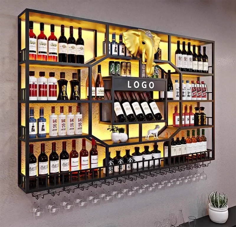 

Винные шкафы для ликера в гостиной, барная полка для хранения, коммерческая полка для вина для бутылок, клубный шведский стол, Armario Para Vinos, домашнее оборудование