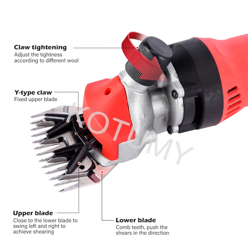 Electric Sheep Goat Shearing Machine 6 Gears Speed 9/13 Teeth Clipper Farm Shears Cutter Wool Scissor 220V/110V