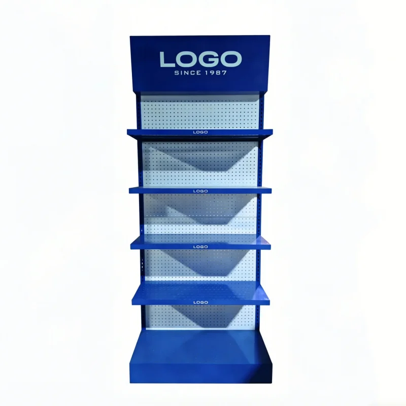 custom.Hot Selling Removable Single-sided Metal Wire Multipurpose Customized Display Showcase Promotion Display Rack Superma